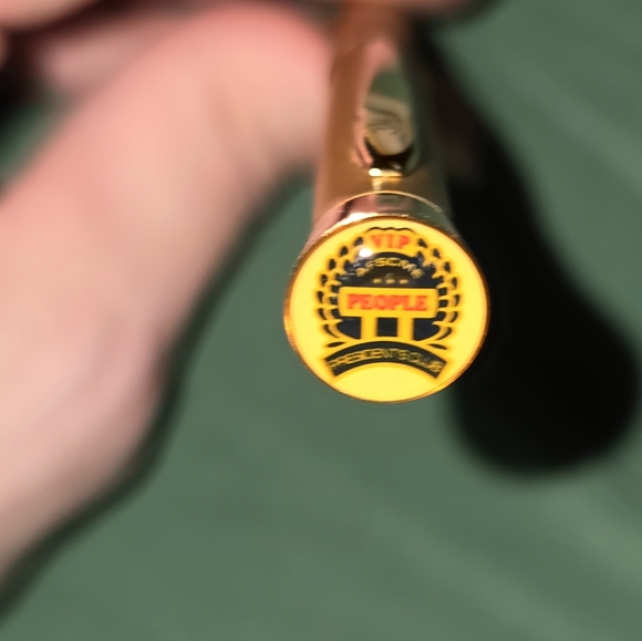 Garland AFSCME Gold Tone & Chrome Bubble Top Pen & Pencil Set with Box - Picture 7 of 7